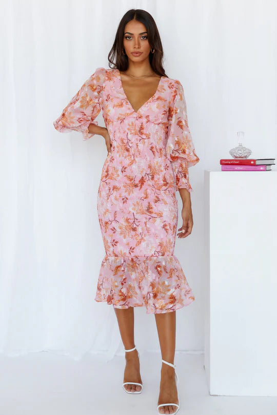 Celeste | Floral midi dress