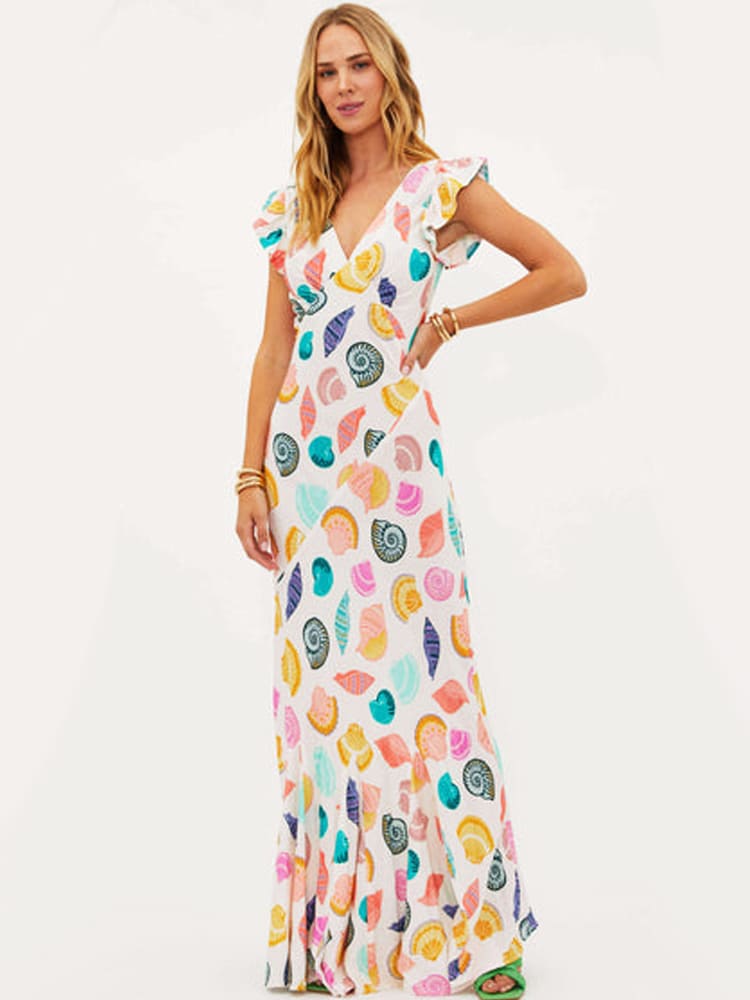 Celesty | Jeweled coastal maxi dress