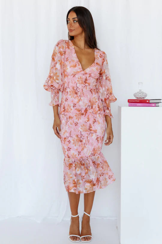 Celeste | Floral midi dress