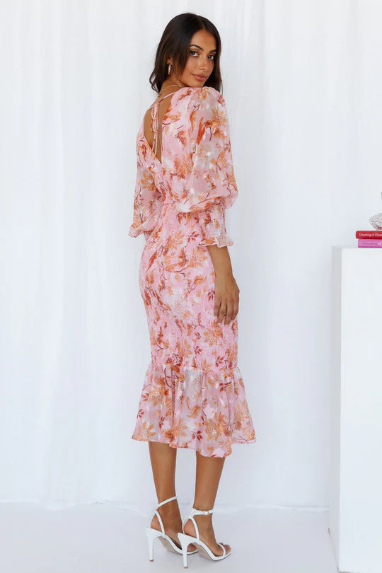 Celeste | Floral midi dress