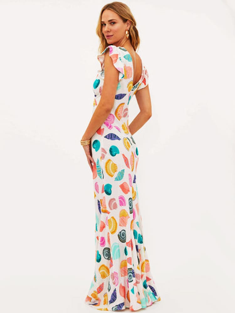 Celesty | Jeweled coastal maxi dress