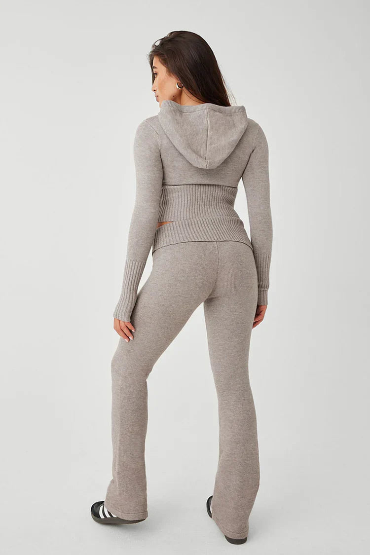 Patricia | Knit pants and sweatshirt set