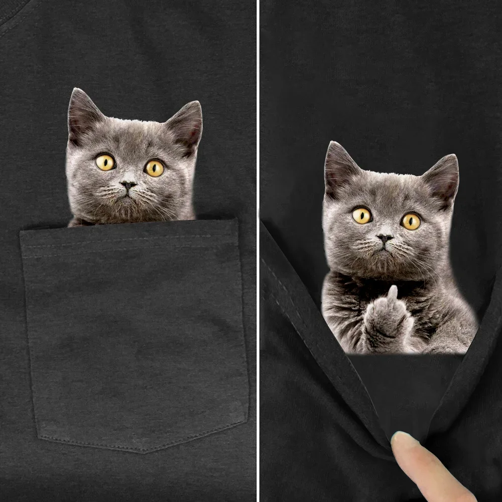 Hiden F**k You Cat | Baumwoll-T-Shirt