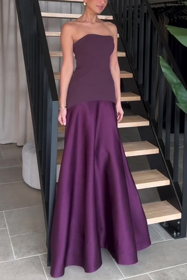 Lini | Maxikleid aus Satin